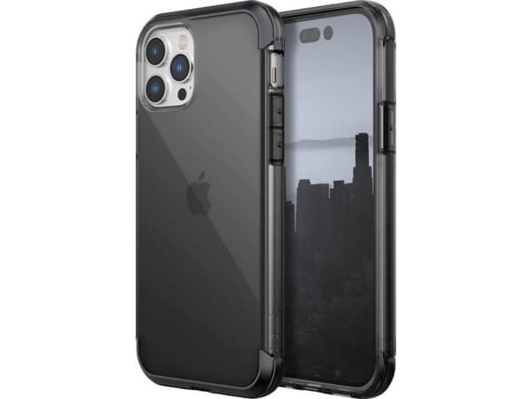 Raptic X-Doria Air Case iPhone 14 Pro Max panssaroitu kotelo musta