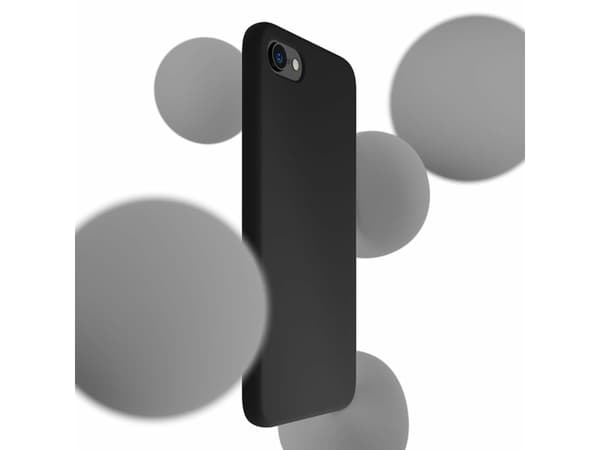 3MK Silicone Case, iPhone 7/8/SE 2020/2022, Sort