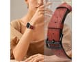 Miniatyrbild 5 av 5: Hurtel läderarmband Apple Watch Ultra, SE, 8, 7, 6, 5, 4, 3, 2, 1 (49, 45, 44, 42 mm) armband röd