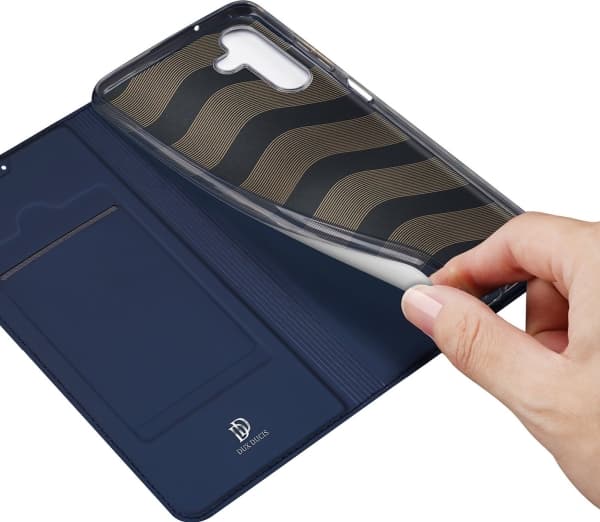 Dux Ducis Dux Ducis Skin Pro fodral Samsung Galaxy A14 5G flip cover kort plånbok stativ blå