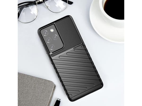 Hurtel Thunder Case joustava panssaroitu suojakotelo Samsung Galaxy S22 Ultra musta