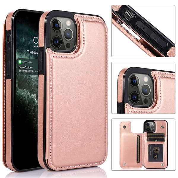 iPhone 13 Pro Max - Genomtänkt Skal med Korthållare