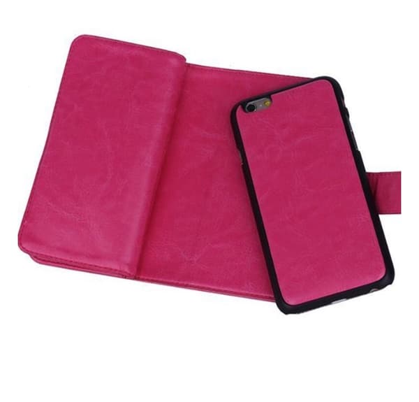 iPhone 6Plus/6s Plus  - Rymligt 9-Korts Fodral av LEMAN Rosa Rosa