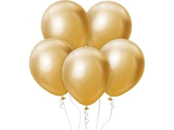 GoDan Beauty&Charm Ballonger platina gull 12" / 50 stk CB-ZLT5