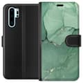 Miniatyrbillede 1 af 3: Huawei P30 Pro Tegnebogsetui Grøn marmor