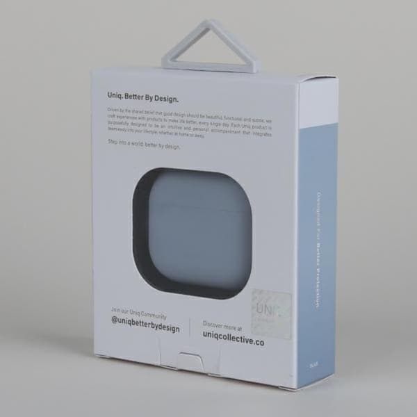 UNIQ AirPods 3 Skal Lino Silicone - Blå