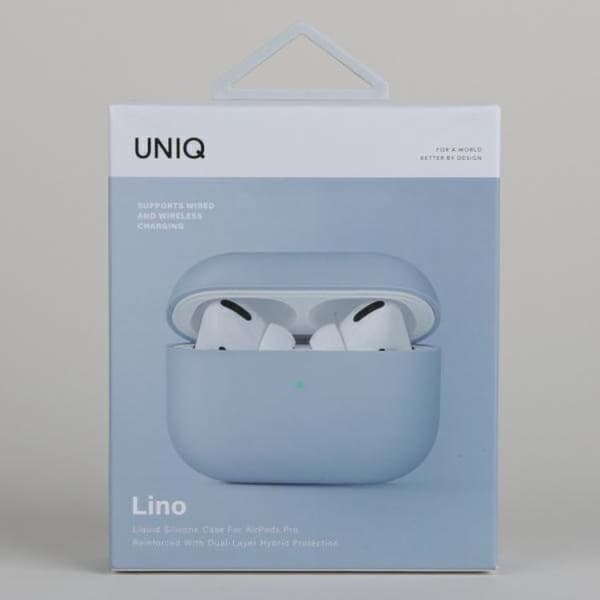 UNIQ AirPods Pro Skal Lino Silicone - Arctic Blå