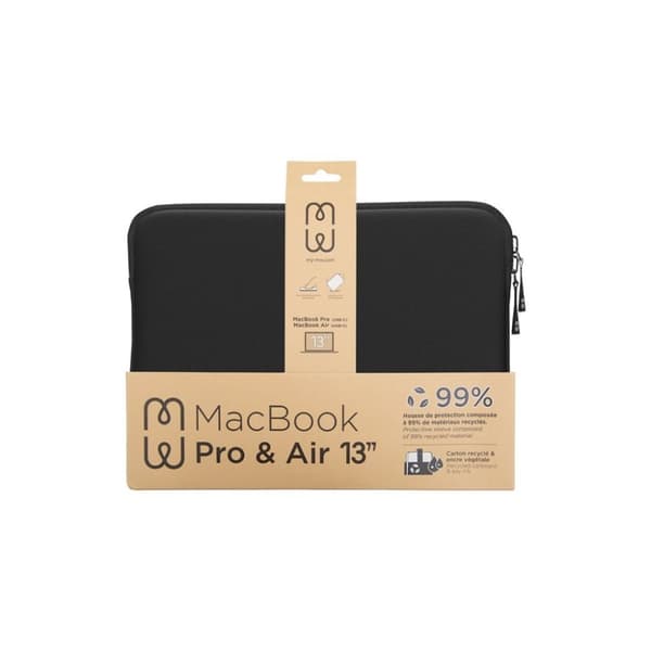 MW Macbook Pro/Air 13 Fodral Eco - Svart/Vit