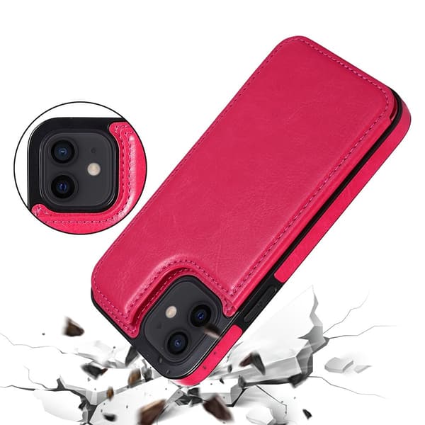 iPhone 12 Mini -Stilrent Skal med Korthållare