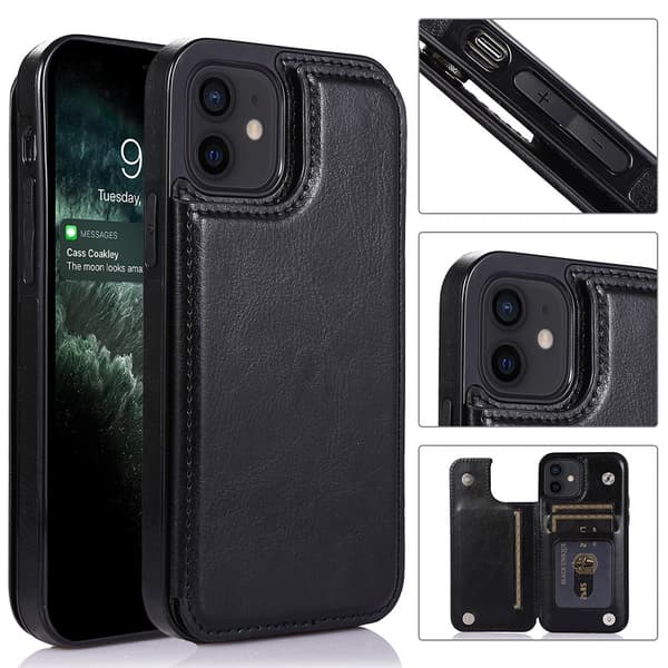 iPhone 12 Mini -Stilrent Skal med Korthållare