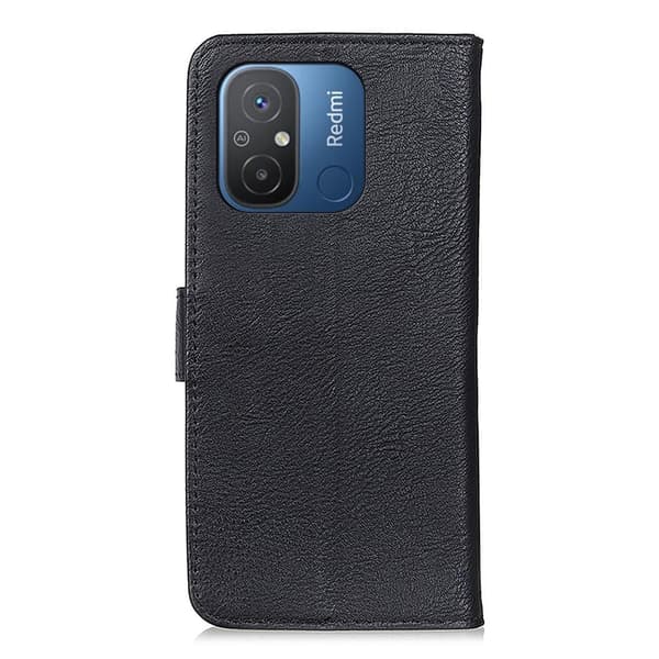 KHAZNEH Til Xiaomi Redmi 12C Pung Standetui - Sort