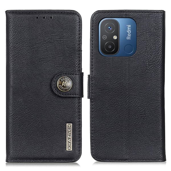 KHAZNEH Til Xiaomi Redmi 12C Pung Standetui - Sort