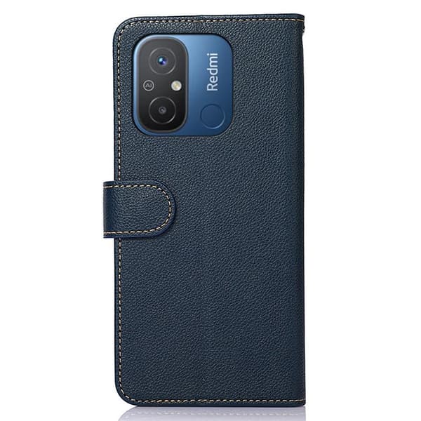 KHAZNEH puhelimen kansi Xiaomi Redmi 12C - sininen/ruskea