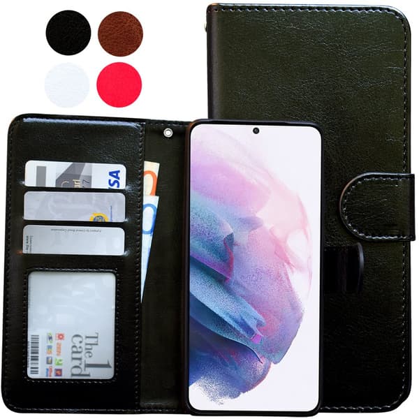 Samsung Galaxy A14 5G - Läderfodral / Skydd Black