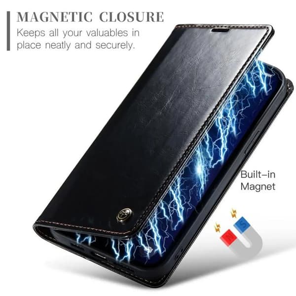 CASEME iPhone 14 Pro Max Plånboksfodral - Svart