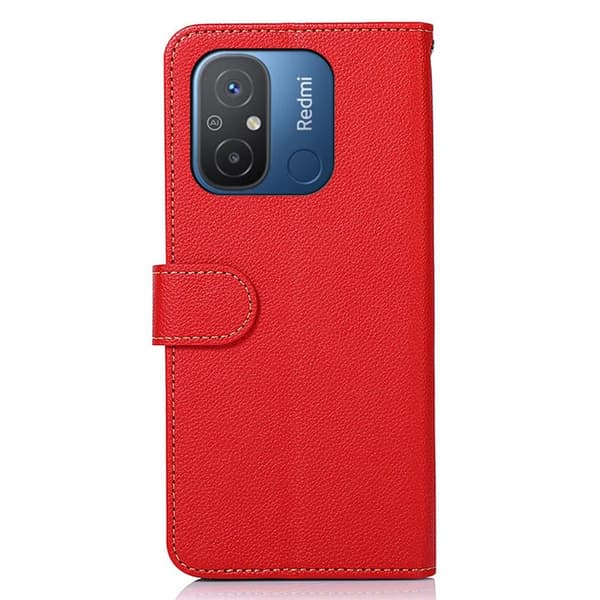 KHAZNEH Telefondæksel til Xiaomi Redmi 12C - Rød/Sort