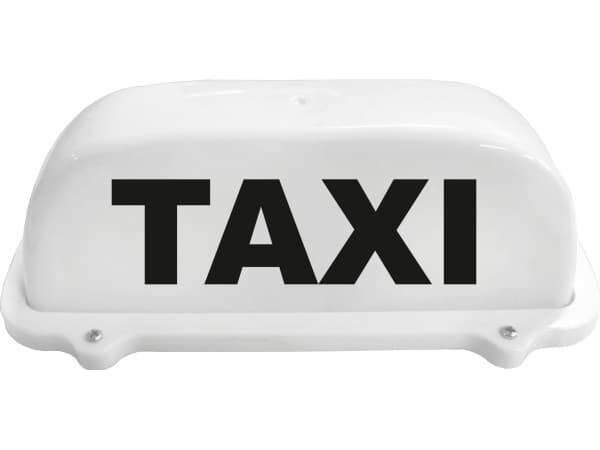 Puhallusmerkkivalo TAXI imukupissa