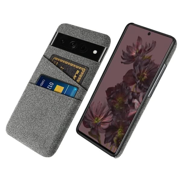 Google Pixel 7 Pro Mobilskal Korthållare - Grå