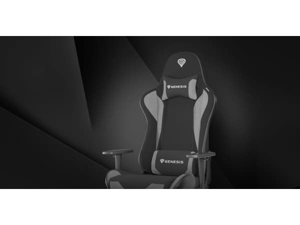 Genesis Nitro 440 G2 - Spillestol - ergonomisk - armlener - tipping - metall, nylon, stoff, økolær - grå, svart