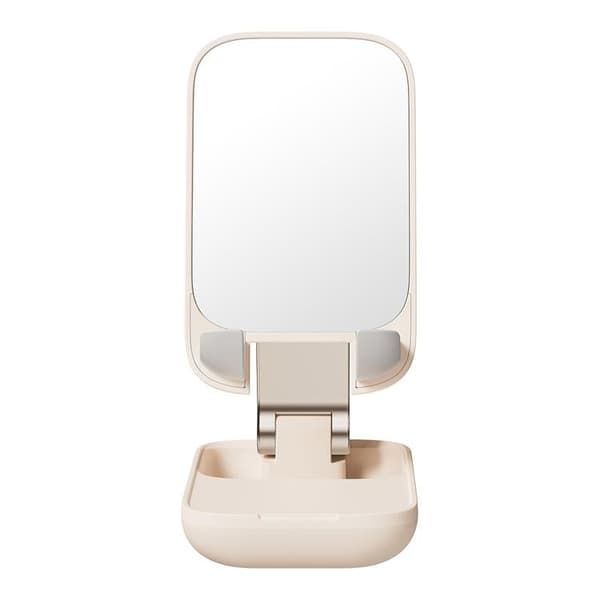 Baseus Mobilhållare Seashell Series med Mirror - Beige