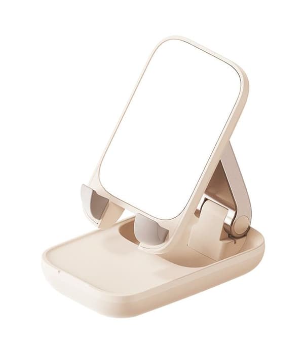 Baseus Mobilhållare Seashell Series med Mirror - Beige