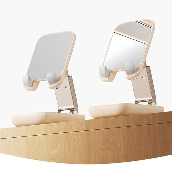 Baseus Mobilhållare Seashell Series med Mirror - Beige