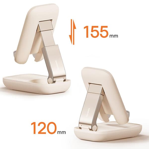 Baseus Mobilhållare Seashell Series med Mirror - Beige
