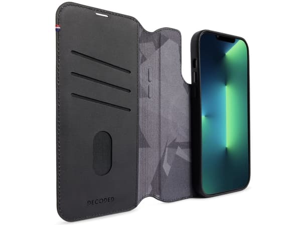 Decoded Modu Wallet, Lommebok-etui, Apple, iPhone 13 Pro Max, 17 cm (6.69"), Sort
