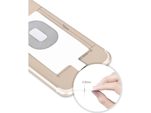Choetech Choetech Qi Lightning trådløs ladeadapter induksjonsinnsats hvit (WP-IP-301WH)