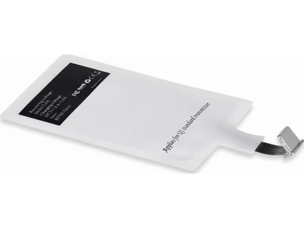 Choetech Choetech Qi Lightning trådløs ladeadapter induksjonsinnsats hvit (WP-IP-301WH)