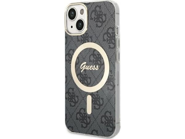 Veske Guess GUHMP14SH4STK iPhone 14 6.1" svart/svart hardcase 4G MagSafe