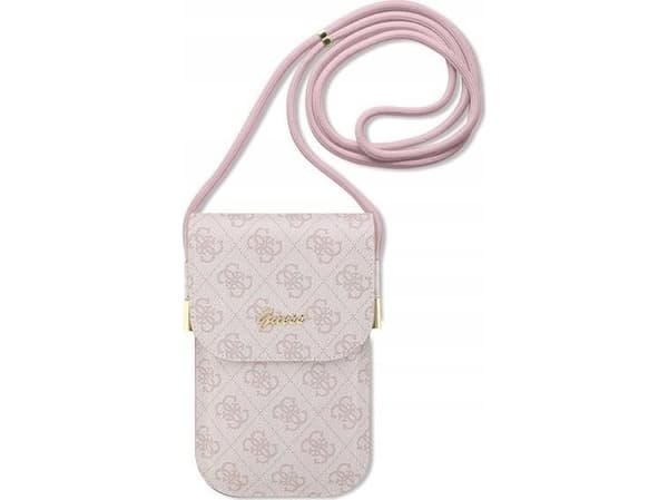 Guess veske GUOWBP4SNSP rosa/rosa 4G Metal Script Logo