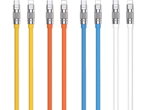 WEKOME WDC-187 Wingle Series - USB-C til lynrask lading PD-tilkoblingskabel 20W 1,2 m (oransje)