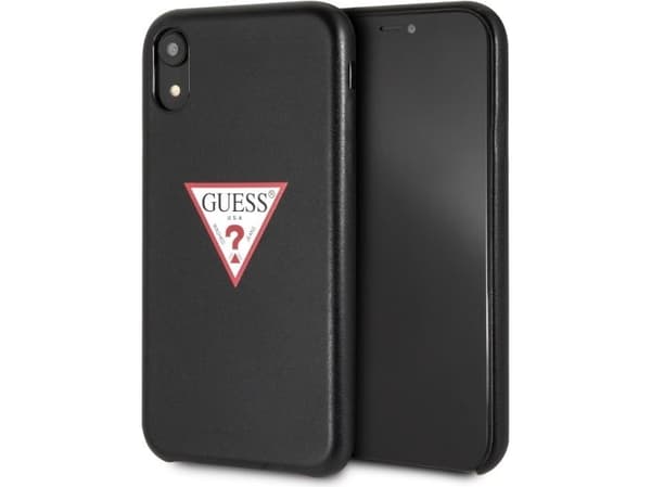 Guess GUHCI61PTPUBK iPhone Xr black hardcase Triangle