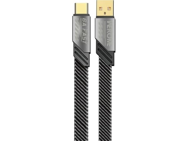 Wekome WEKOME WDC-190 Mecha Series USB-A till USB-C anslutningskabel för snabbladdning 1 m (Tarnish)