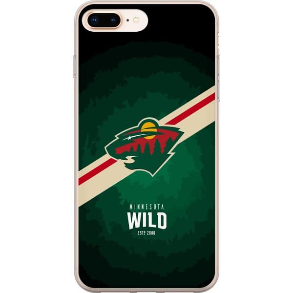 Apple iPhone 8 Plus Genomskinligt Skal Minnesota Wild (NHL)