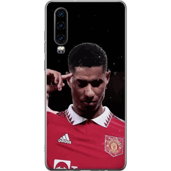 Huawei P30 Läpinäkyvä kuori Marcus Rashford Manchester