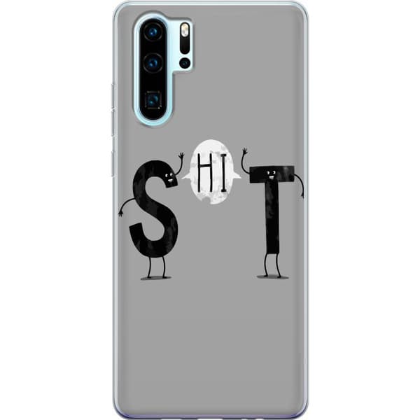 Huawei P30 Pro Genomskinligt Skal Rolig text