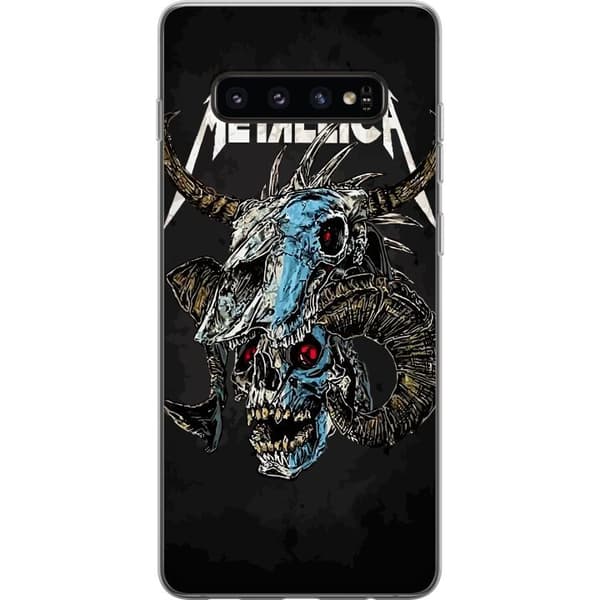 Samsung Galaxy S10 Genomskinligt Skal Metallica