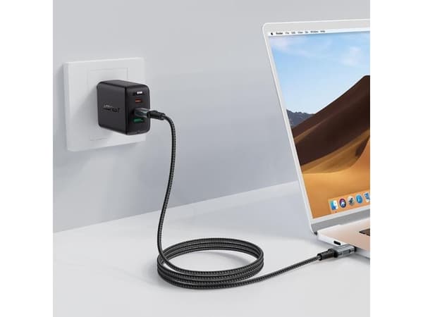 Acefast USB typ C - USB typ C-kabel 2m, 100W (20V/5A) svart (C4-03 Svart)