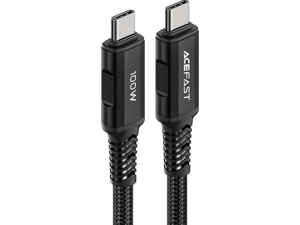 Acefast USB typ C - USB typ C-kabel 2m, 100W (20V/5A) svart (C4-03 Svart)