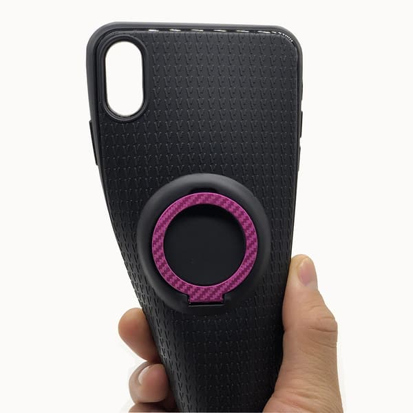 Smart Silikonskal med Ringhållare - iPhone XS Max
