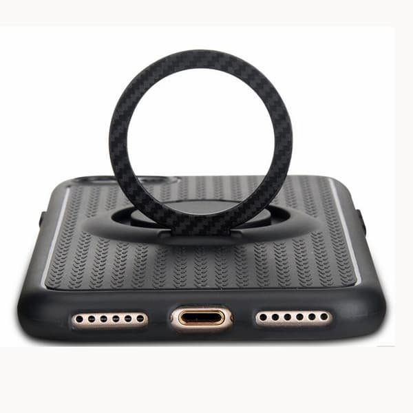 Smart Silikonskal med Ringhållare - iPhone XS Max