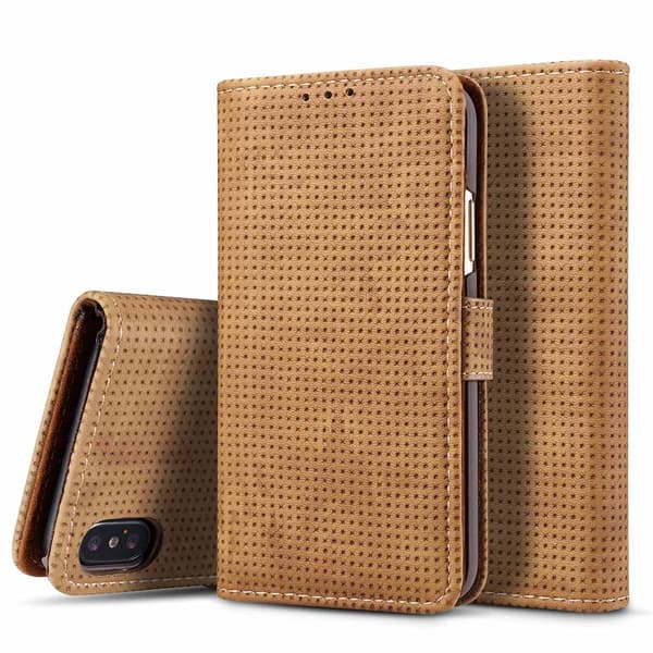Plånboksfodral i Retrodesign (LEMAN) - iPhone XS Max