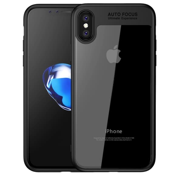 Stilrent & Robust Skal f�r iPhone X/XS Svart Svart