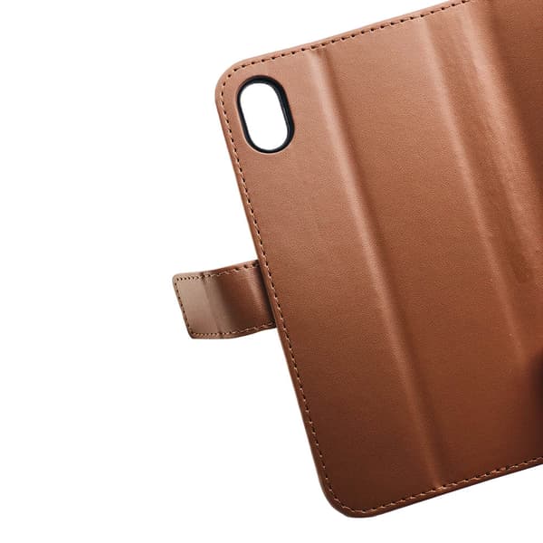 Plånboksfodral i Läder för iPhone XS MAX (TOMKAS)