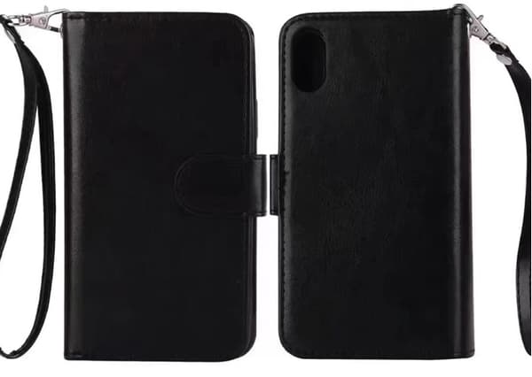 Plånboksfodral från FLOVEME till iPhone X/XS 9-KORT