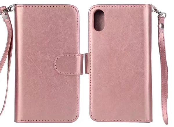 Plånboksfodral från FLOVEME till iPhone X/XS 9-KORT