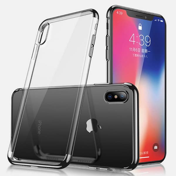 Praktiskt Stötdämpande Skal till iPhone XS Max Silver Silver