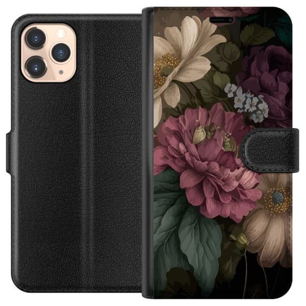 Apple iPhone 11 Pro Tegnebogsetui Blomster